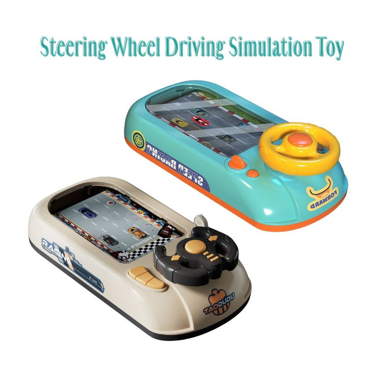 Interactive steering wheel driving simulation toy for kids building motor skills and spatial awareness