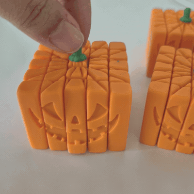 Halloween Pumpkin Solid Slime Fidget Toy