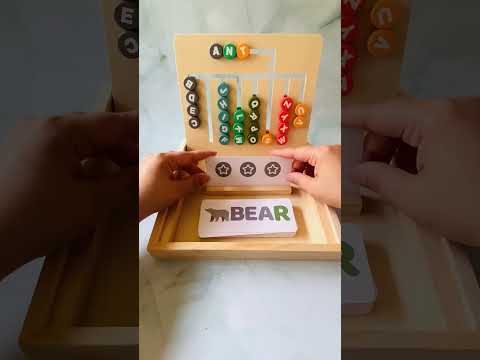 Wooden Alphabet and Words Learning Puzzle Board