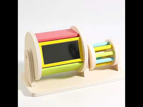 Montessori 2-in-1 Sensory Spinner & Detachable Rattle