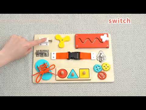 Toddlers 9-in-1 Montessori Busy Board