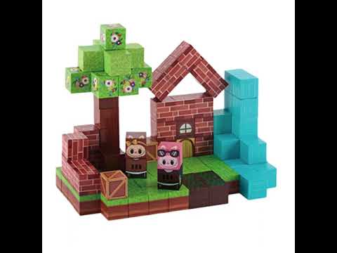 Magnetic Building Cubes Set for Kids – Creative 3D Construction Blocks, Themed Scenes