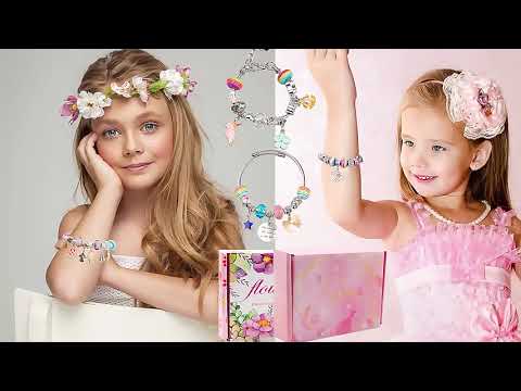 DIY Charm Bracelet & Necklace Making Kit for Girls