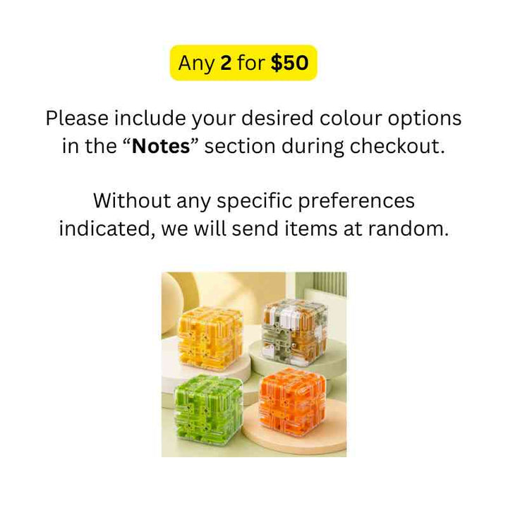 3D Marble Maze Cube Puzzle – Twist &amp; Roll Brain Teaser Toy