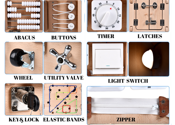 Busy Board House Toddler Activity Busy House Beech Wood Neutral