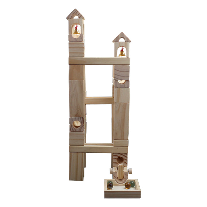 Wooden Marble Run Set 80Pcs