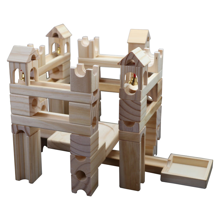 Wooden Marble Run Set 80Pcs