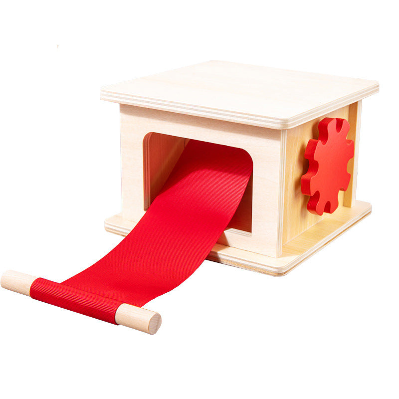 Montessori Wooden Pulling and Winding Box