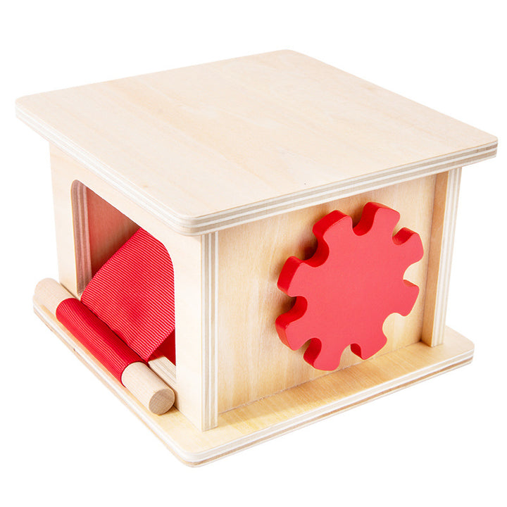 Montessori Wooden Pulling and Winding Box